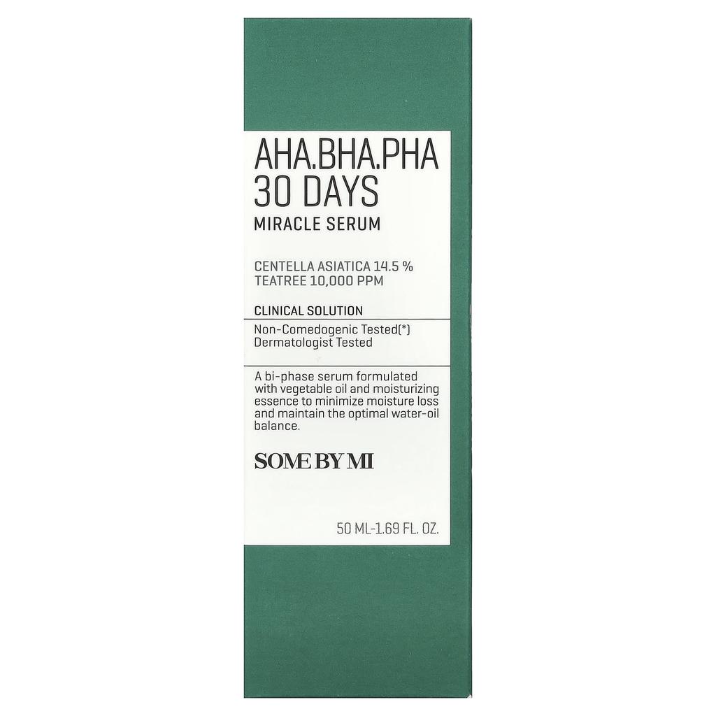 SOME BY MI AHA, BHA, PHA 30 Days Miracle Serum, 50 Ml (1.69 Fl Oz)