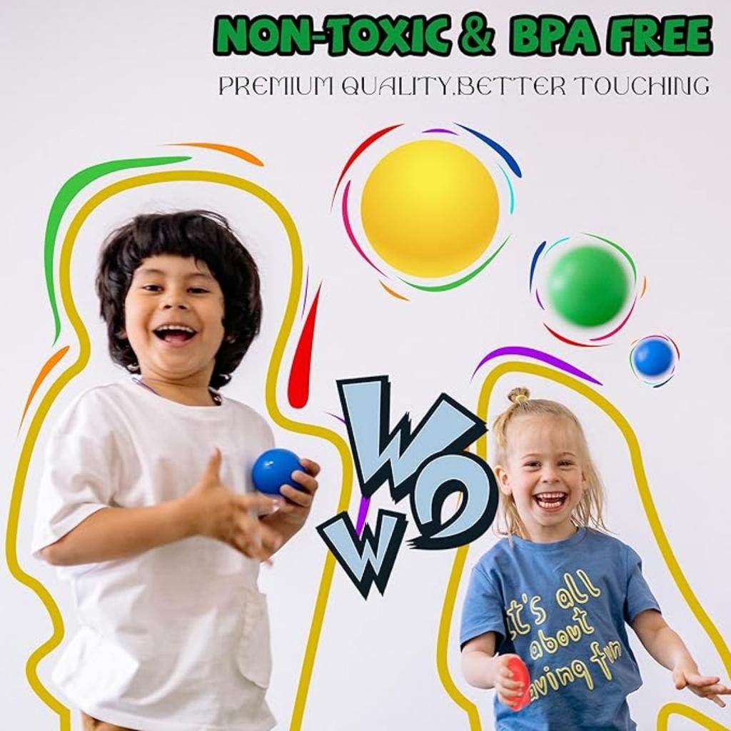 Мячи для снятия стресса, нетоксичные сжимаемые шарики, разноцветные пенопластовые шарики для детей и взрослых, мягкие игрушки для снятия стресса при тревожности, СДВГ, аутизме, 4 шт.