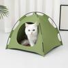 Палатка для питомца Уличный домик для кошки с нескользящим дном Устойчивый к УФ-лучам Портативный Складной Для дома и улицы