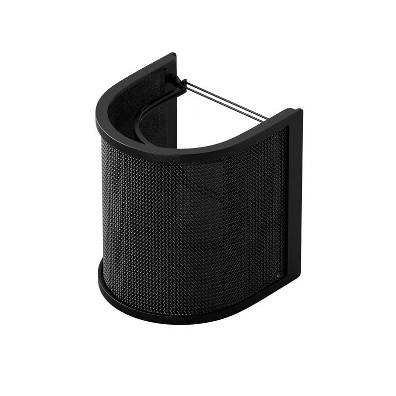 U-Shaped Metal Pop Filter & Sponge Cover for Microphone Capacitors