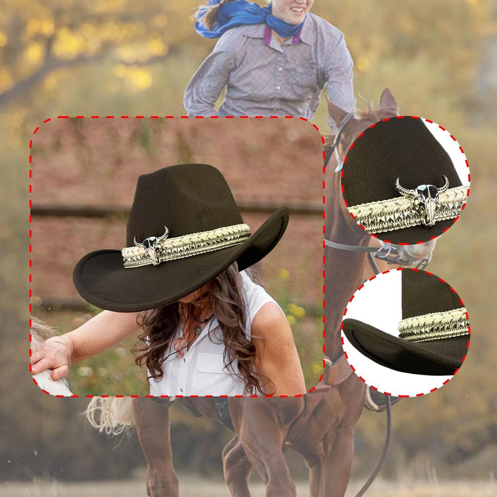 Ковбойская шляпа Удобная Классическая Декор Аксессуары для костюма Стильная
