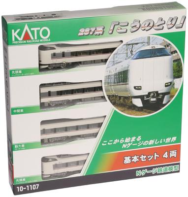 KATO N Gauge 287 Series Stork Базовый набор Железнодорожная модель поезда 4-вагонный 10-1107