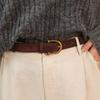Pin Buckle Suede Leather Belt Versatile Wide Waistband Women Waist Belt  Coat Skirt Decoration
