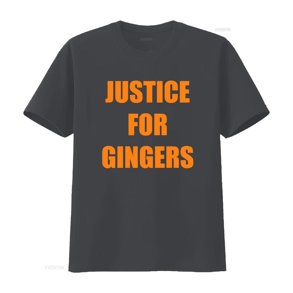 JUSTICE FOR GINGERS FUNNY T SHIRT UnisexS JOKE GIFT IDEA REDHEAD RED HAIR COOL vintage Washed Stylish designer clothes Comfortable