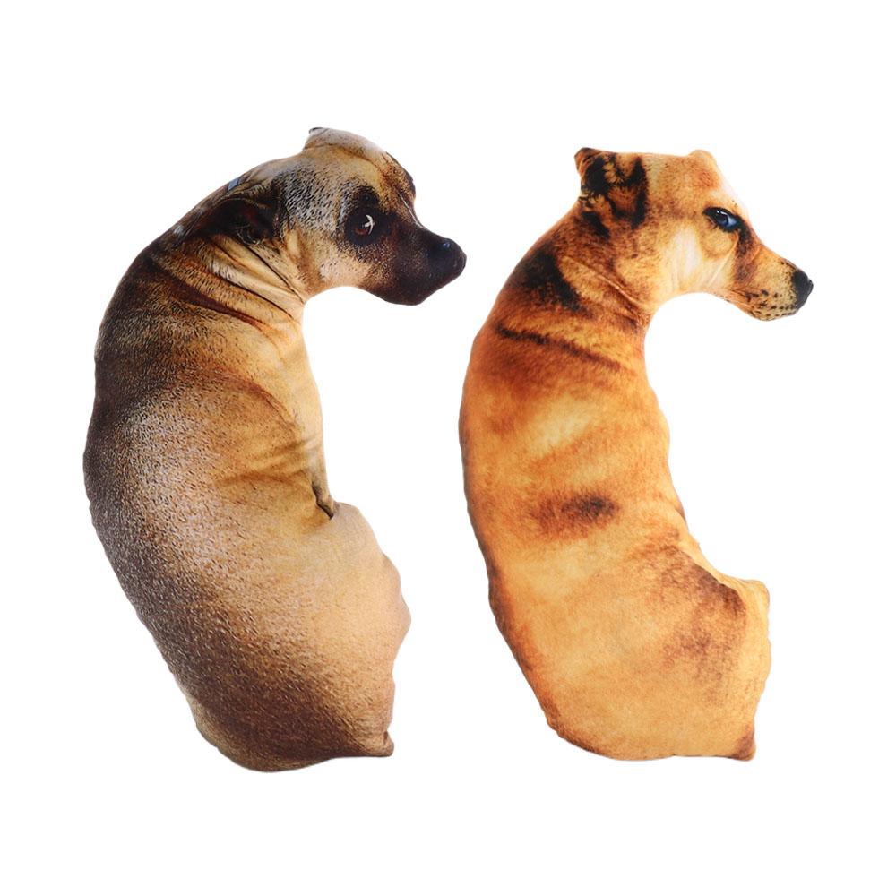 3D Dog Pillow Soft Cushion Hound Lifelike Animal Throw Pillow Home