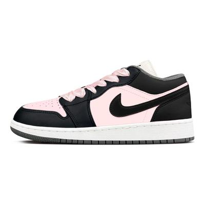 Air Jordan 1 Износостойкие Низкие Винтажные Баскетбольные Кроссовки Женские Клубнично-Розовые 553560-152(Команда153-)