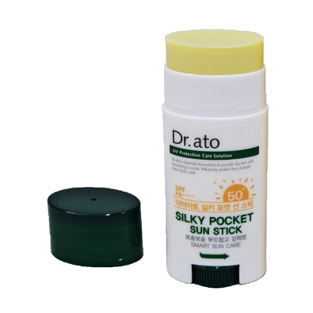 Dr.ato Солнцезащитный карандаш Silky Pocket Sun Stick 17 г, 1 гипоаллергенный солнцезащитный крем