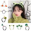 Animal Vegetable Headband Cartoon Frog Plush Hairband Kawaii   Performance