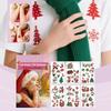 Мультяшные рождественские наклейки, Милые и нежные, Временные наклейки для вечеринки, Детские праздничные подарки, Рождественские наклейки, Рождественские украшения.