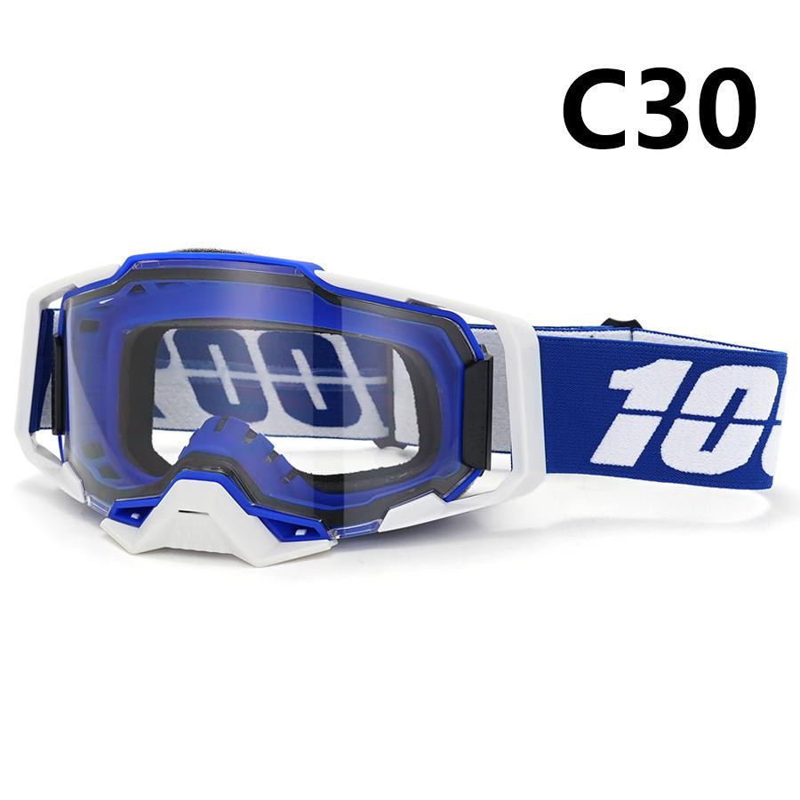 New100%100% Motorcycle Goggles Outdoor Riding Windproof and Sandproof Motorcycle Helmet Protective Glasses