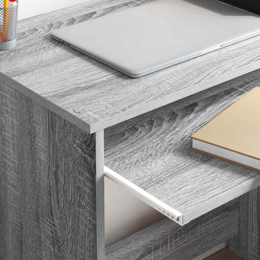 Desk Grey Sonoma 106 x 41 x 88.5 cm Engineered Wood