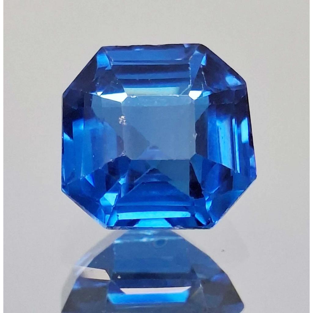 Certified Natural Shine Blue Sapphire Asscher Cut 11-13 Ct Stunning Gemstone
