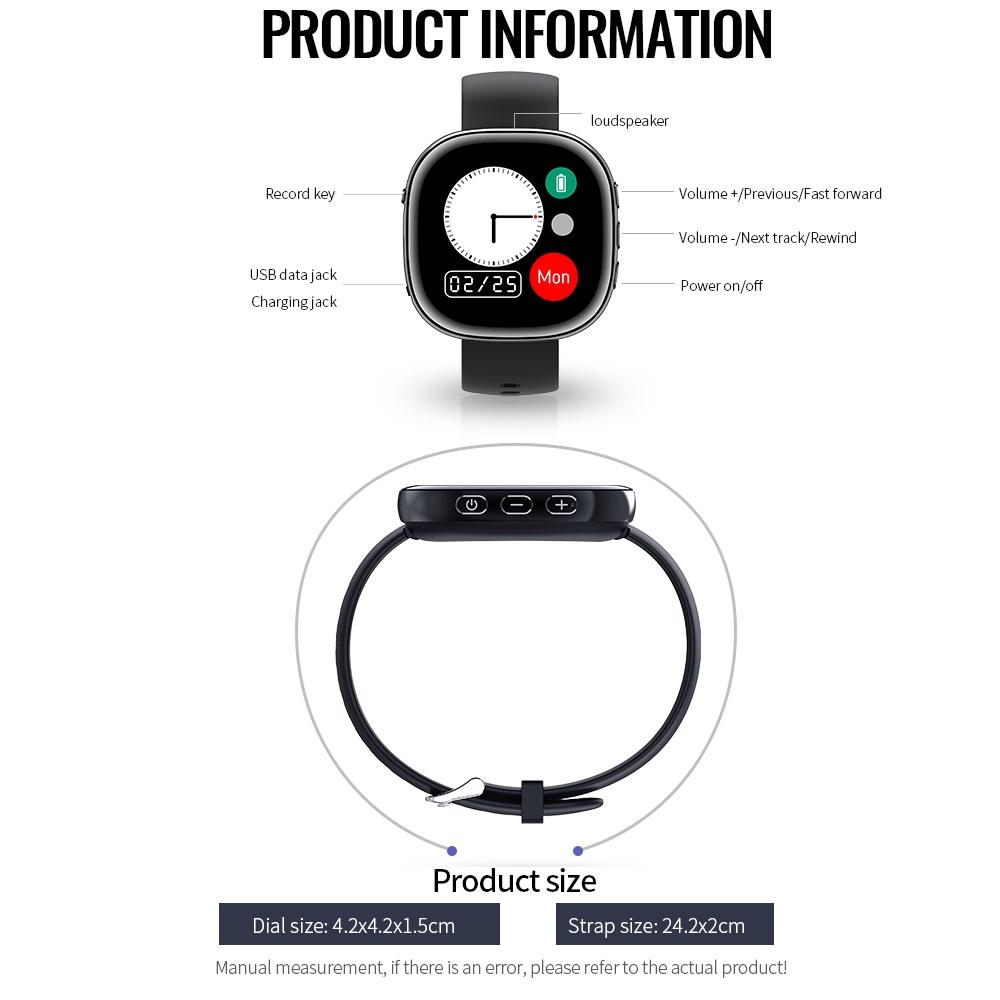 НОВЫЙ Bluetooth 5,0 MP4 с записью одной клавишей, выход на диктофон, голосовая запись, электронная книга, Mp3-музыкальный плеер, портативный видеоплеер MP4 8 ГБ/16 ГБ/32 ГБ
