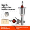Регулируемое зенковочное сверло Удобное острое зенковочное сверло для DIY-любителей, плотников, домашних ремонтных работ