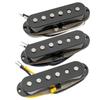 Musiclily Pro ST-60S Ступенчатый набор синглов Alnico 5 для Stratocaster (Шея/Средний/Мост) для электрогитар Strat, черный (Набор из 3 шт.)