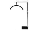 16" 20W LED Half-Moon Beauty Floor Lamp for Bedside, Tattooing, Manicure, Eyebrow, and Eyelash with Eye Protection U-Shaped Fill Light.