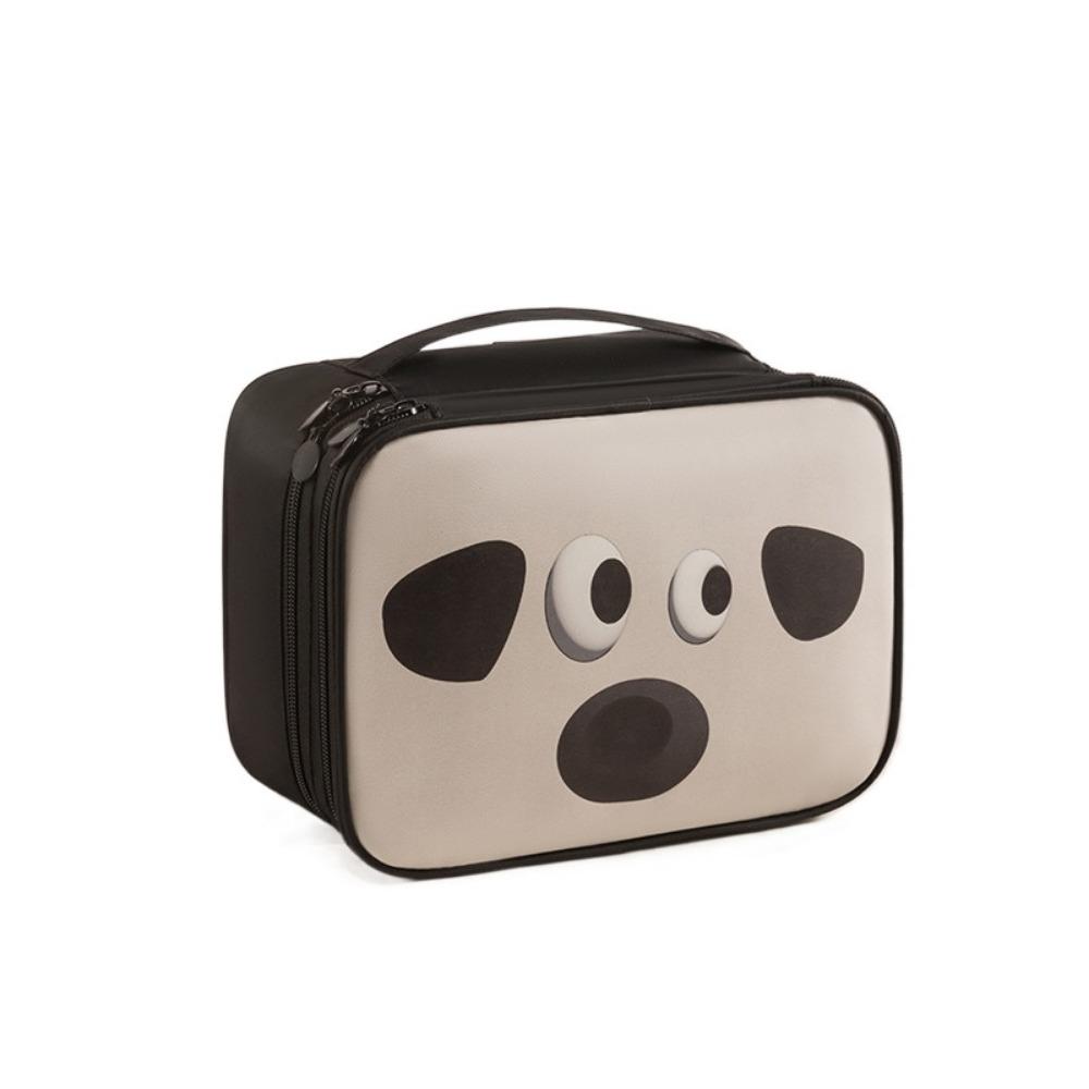 Single/Double Layer Cartoon Pattern Makeup Bag Large Capacity Women's Cosmetics Handbag  Home