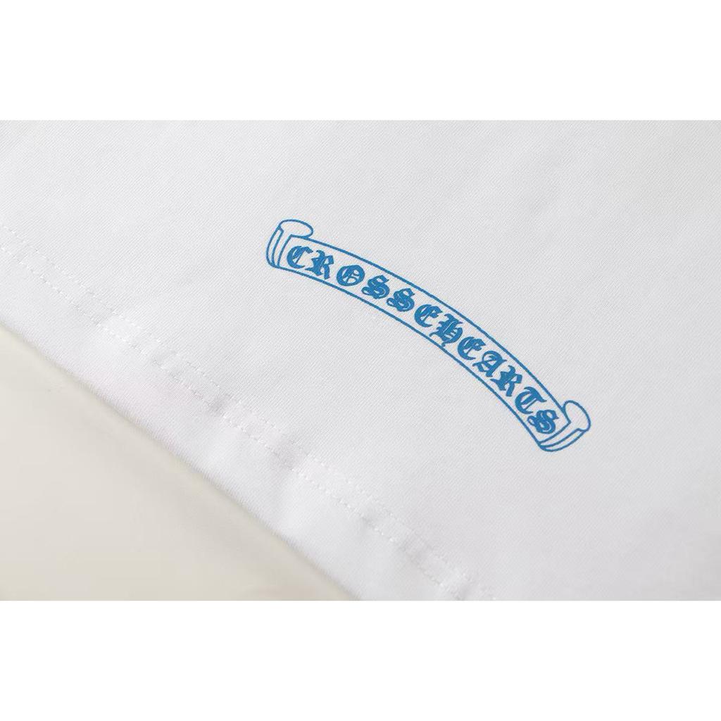 W359 CHROME HEARTS 2025 Summer New High Quality Cotton Round Neck Loose Large Size Men's and Women's T-shirt Couple T-shirt