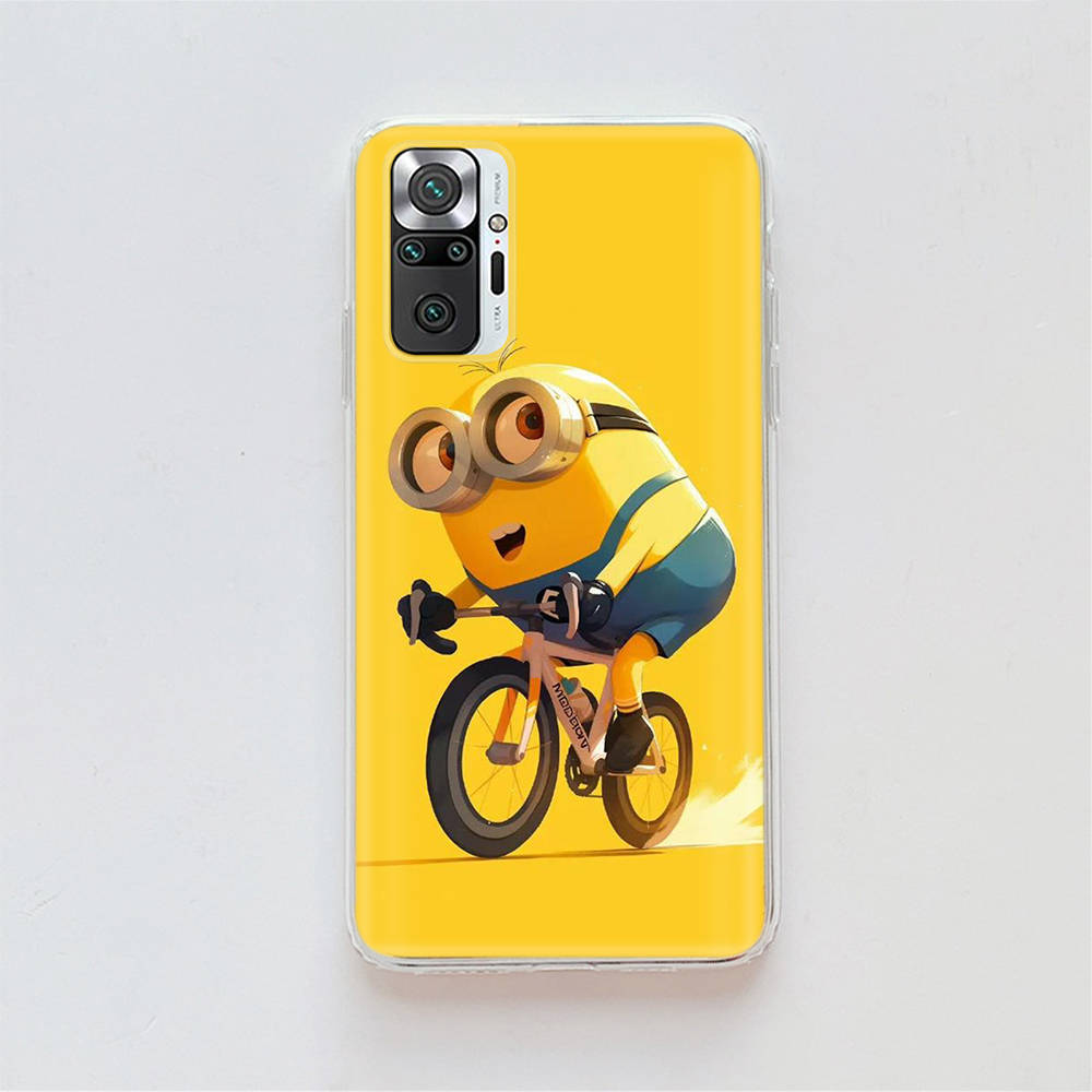 Прозрачный чехол для Samsung A04 A14 A23 A34 A54 M23 M33 M52 M53 Realme Narzo 50 50I 50a Prime C35 C55 C30S 10 9 Pro M-77 Миньоны мультфильм