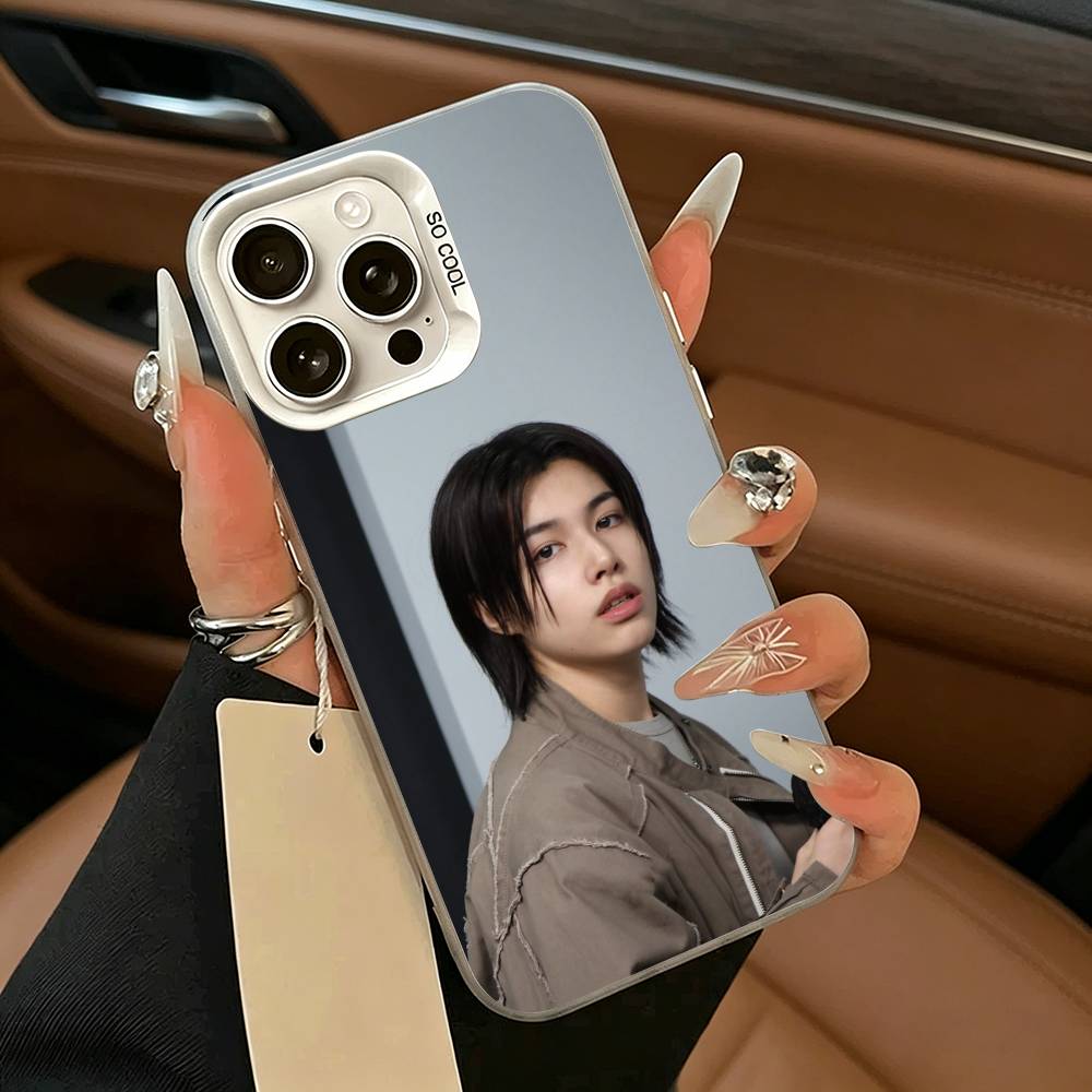 Louis LNGSHOT Phone Case For IPhone 17 Air 16 15 14 13 12 11 Pro Max White silver Hard Cover