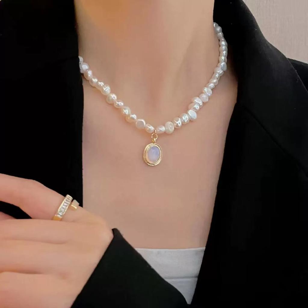 Модное жемчужное колье с бантом Элегантная универсальная женская цепочка для свитера с текстурой Цепочка на ключицы