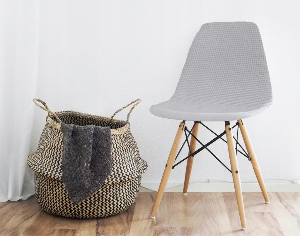 Cover Scandinavian Chair Light Grey Jacquard