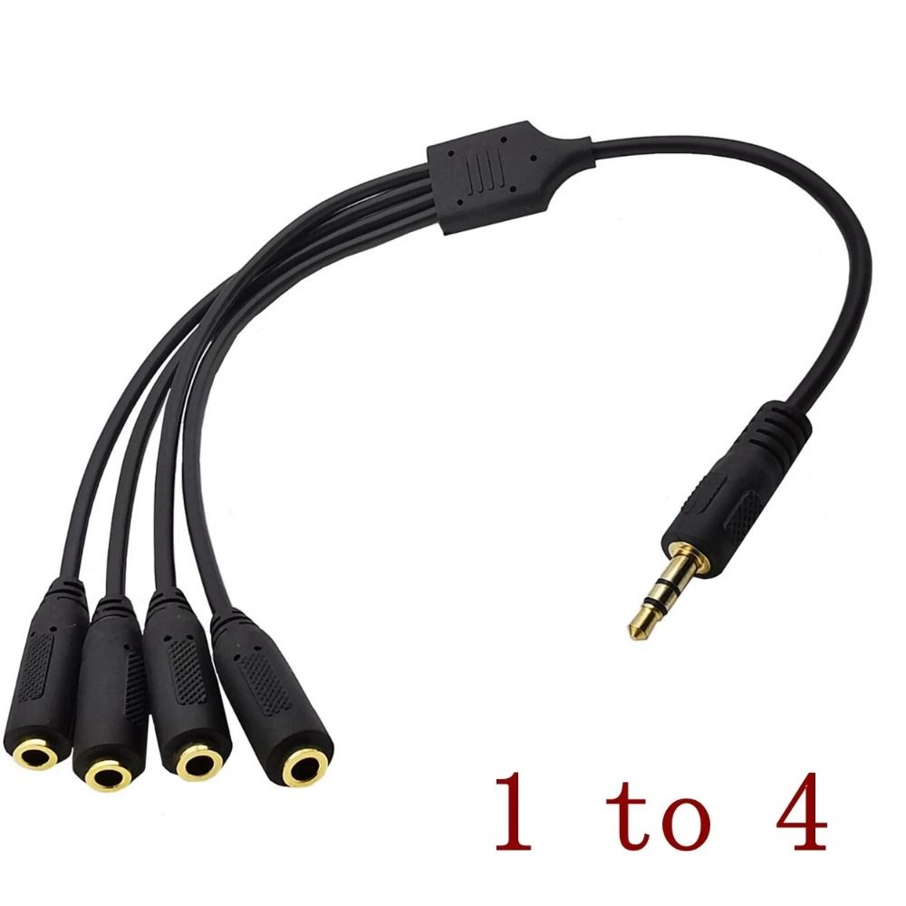 3.5mm Jack 3.5mm Aux Splitter Audio Cable 3.5mm 1/8 TRS Male HUB Splitter Audio Cable MP3 Speaker