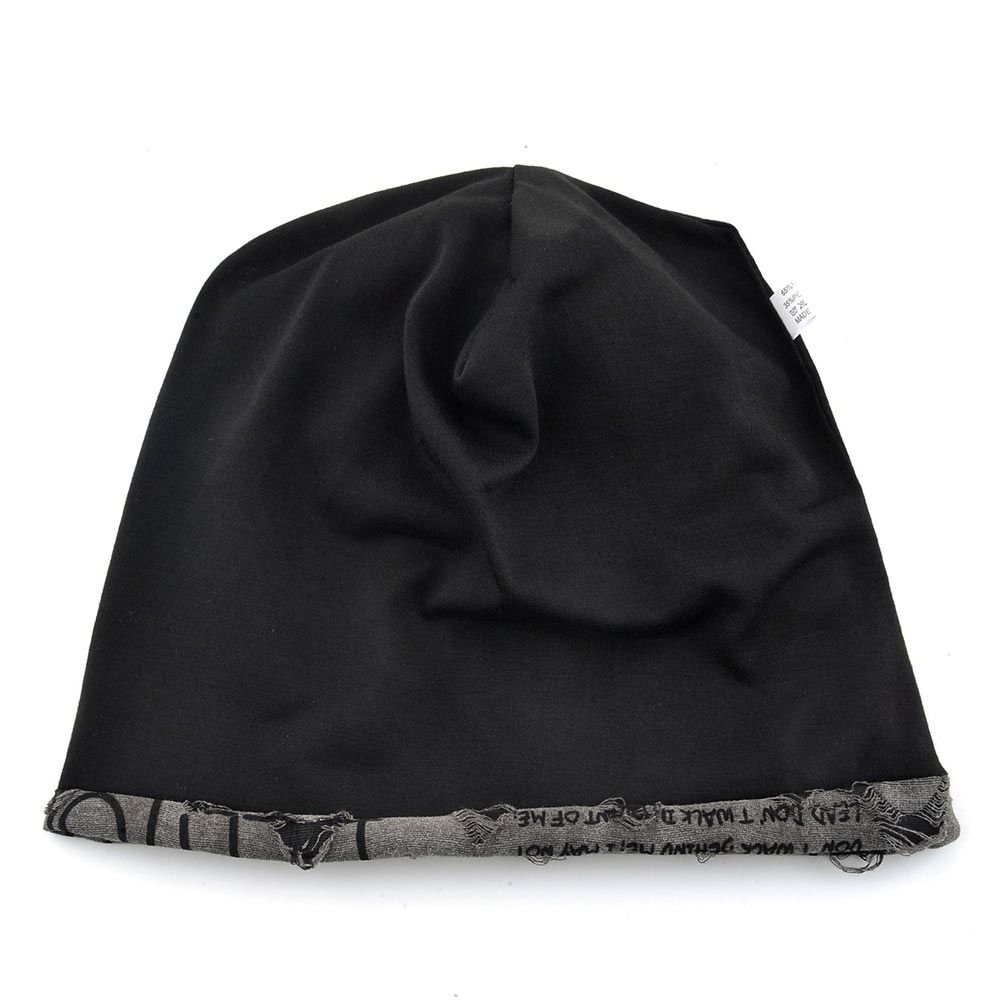 Thin Bonnet Letter Print Beanie Loose Style Hip Hop Beanies Fashion Pullover Hat Unisex Wear
