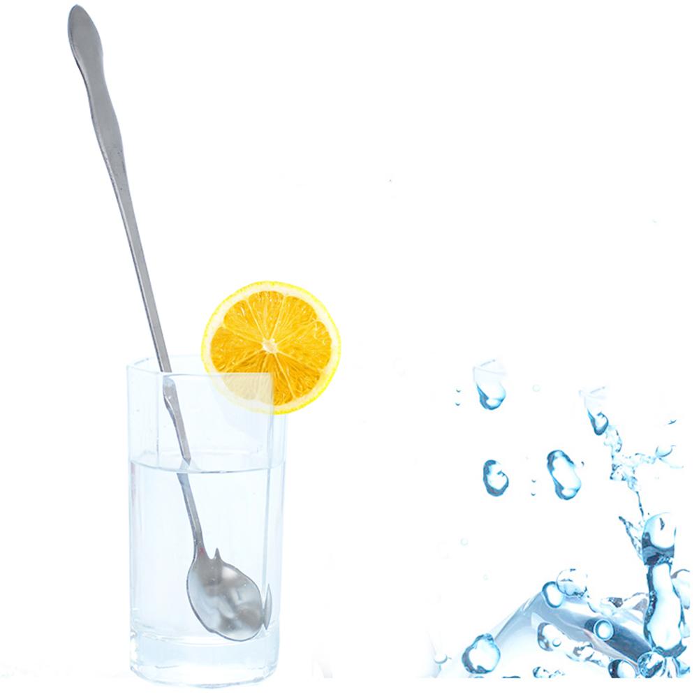 Stainless Steel Long Handle Mixing Spoon, Tea Coffee Ice Cream Dessert Round Head Spoons, 32cm 26cm 20cm Length Tableware Kitchen Tools