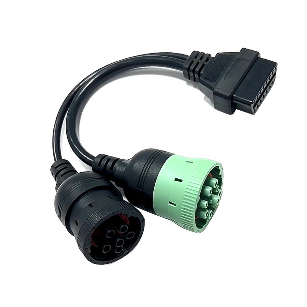 OBD2 Truck Diagnostic Tool 16 Pin Cable J1708 J1939 Connector OBD To OBD2 6 Pin 9 Pin for Car Truck