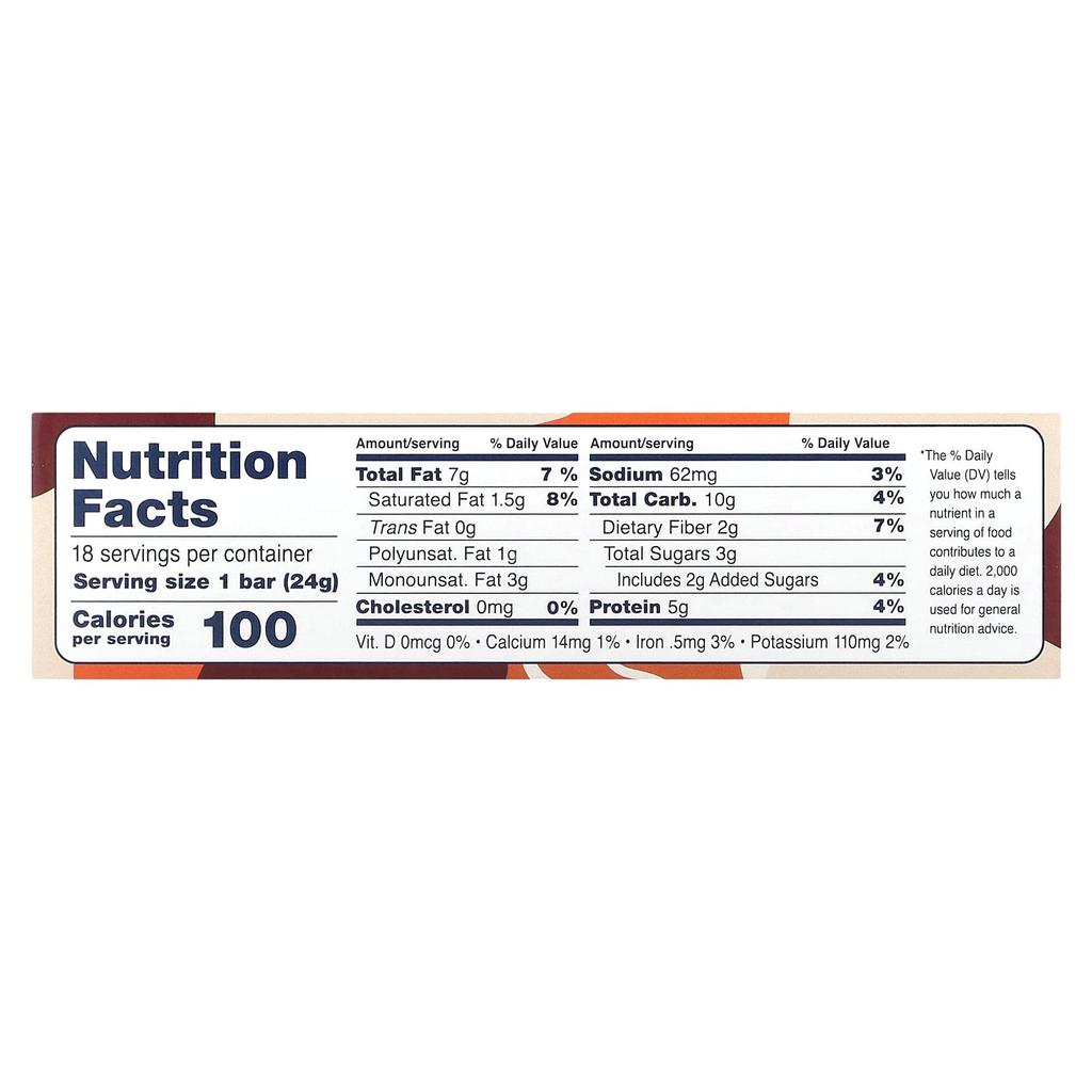 Zing Bars Vegan Mini Bars, Dark Chocolate Peanut Butter, Peanut Butter, 18 Bars, 0.84 Oz (24 G) Each