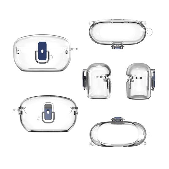 Прозрачный защитный чехол для наушников с точным расположением отверстий, грязеотталкивающий, с подвесной пряжкой, чехол для наушников