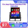 9,7-дюймовый вертикальный экран Android 14 автомобильное радио для Jeep Grand Cherokee II WJ 1998-2004 для Tesla Style автомобильный видеоплеер без 2din