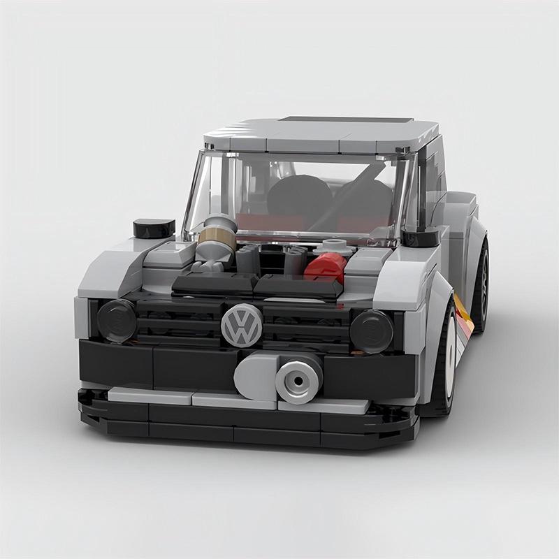 MOC Совместимый с Lego 8-шиповый Volkswagen Golf GTI Mk1 Обучающая строительная игрушка