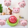 Aluminum Film Cartoon Pig Head Foil Balloons Cute Animal Balloons Pig Balloons  Classroom Decor