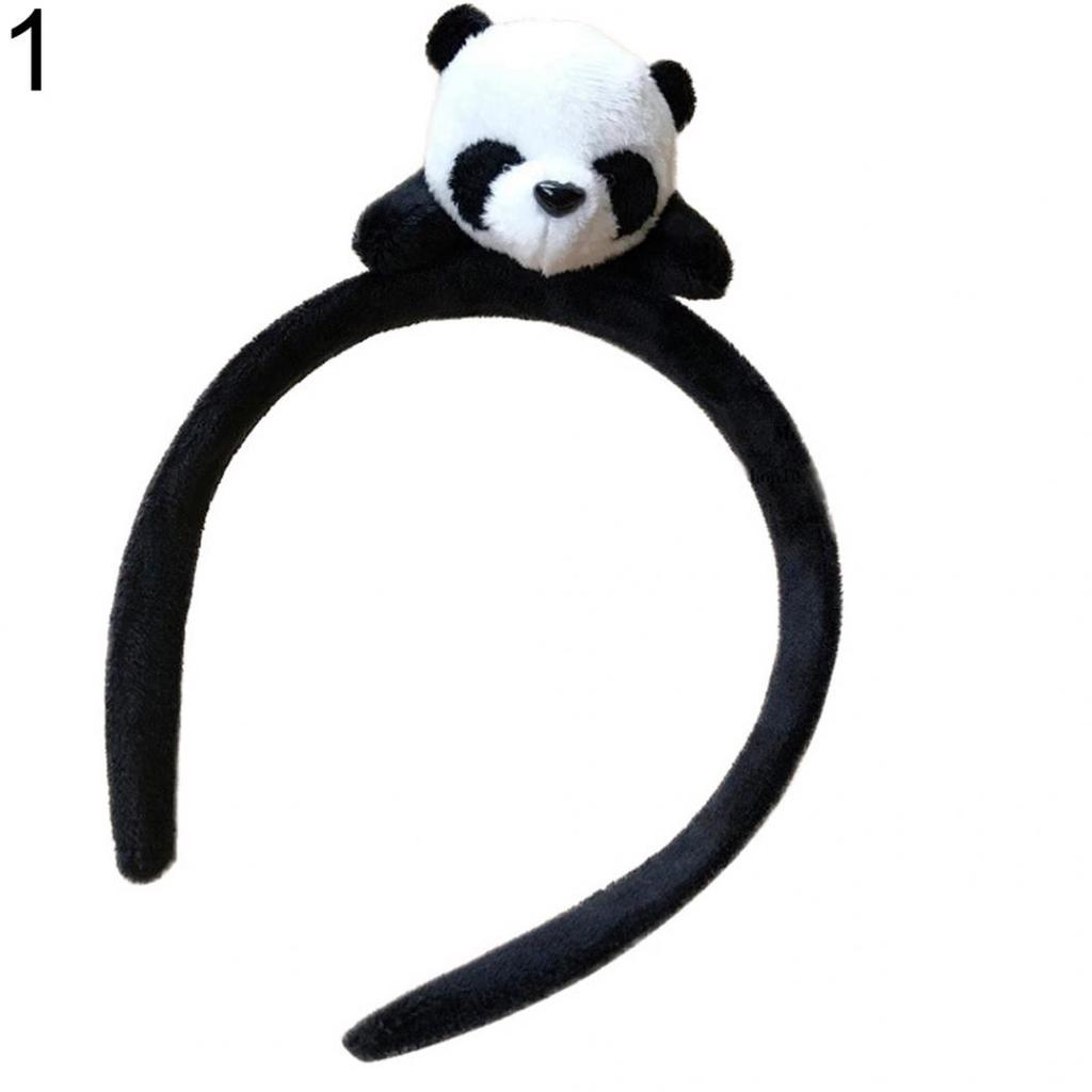 Кавайная заколка для волос с изображением панды, обруч для волос, эластичное кольцо, веревка, женские головные уборы