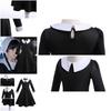 New Kids Long Sleeve Dress Adam's Family Cosplay Princess Style