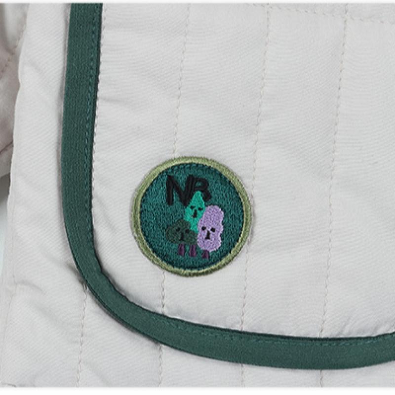 New Balance Детская двухсторонняя стеганая куртка Weekend House бежевого цвета