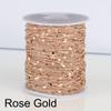 Gold Silver Copper Cable Necklace Components Craft DIY 2M Sequins Chain Findings Jewelry Making