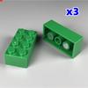 Магнитные кубики MOC для холодильника 2x4 1x2-2x2 с наклейками, развивающие конструкторы, игрушки для детей, рождественские подарки