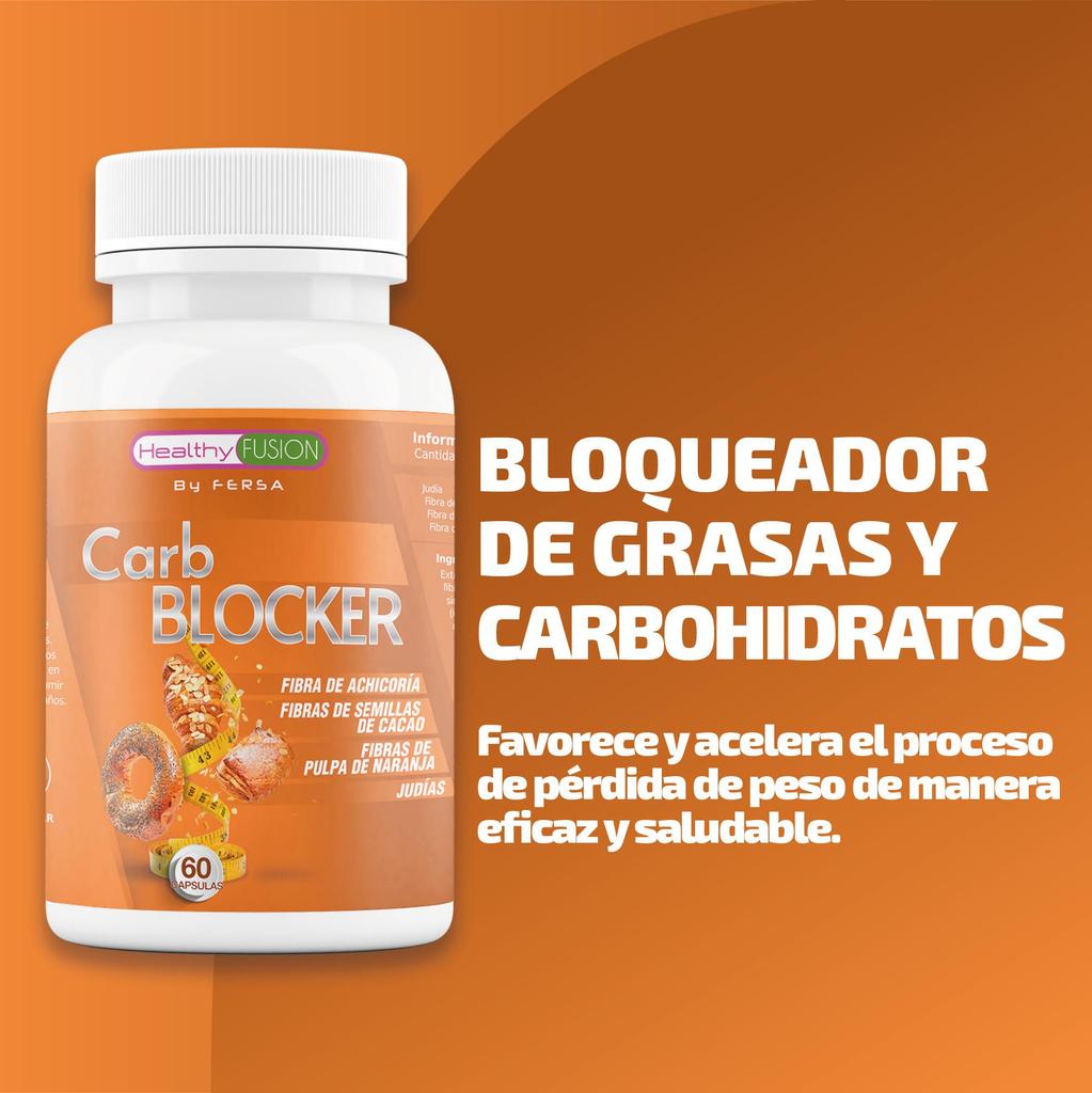 Healthy Fusion - Carb Blocker | Powerful Carbohydrate and Fat Blocker | Cacao Seed, Orange Pulp, and Chicory Fiber | 60 Caplets