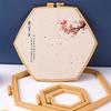 ABS Embroidery Circle Cross Stitch Embroidery Hexagonal Wireframe Frame Embroidery DIY Cross Stitch Tool Accessories