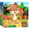 New 20 Piece Wooden 3d Puzzle Cartoon Animal Vehicle Jigsaw Puzzle Montessori Educational Toys For Kids Baby 1 2 3 Years