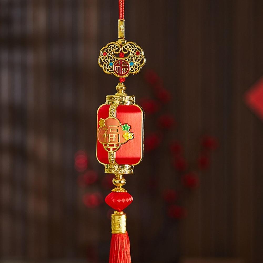 Красные китайские подвески с иероглифами Фу, ручная работа, китайский орнамент на удачу, украшение для дома, стены, двери