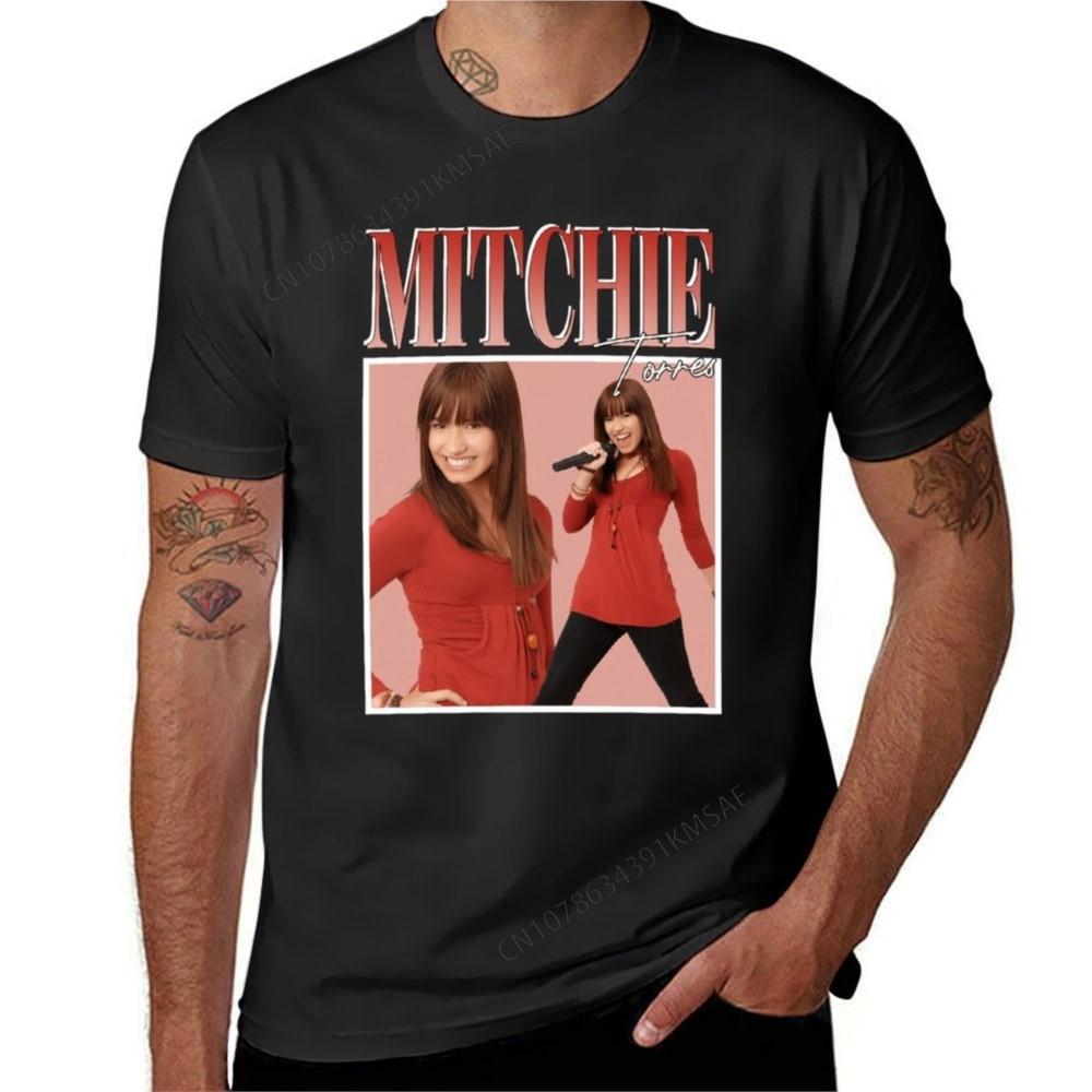 Mitchie Torres t Tshirt Short sleeve tee vintage clothes oversizeds Unisex t shirt