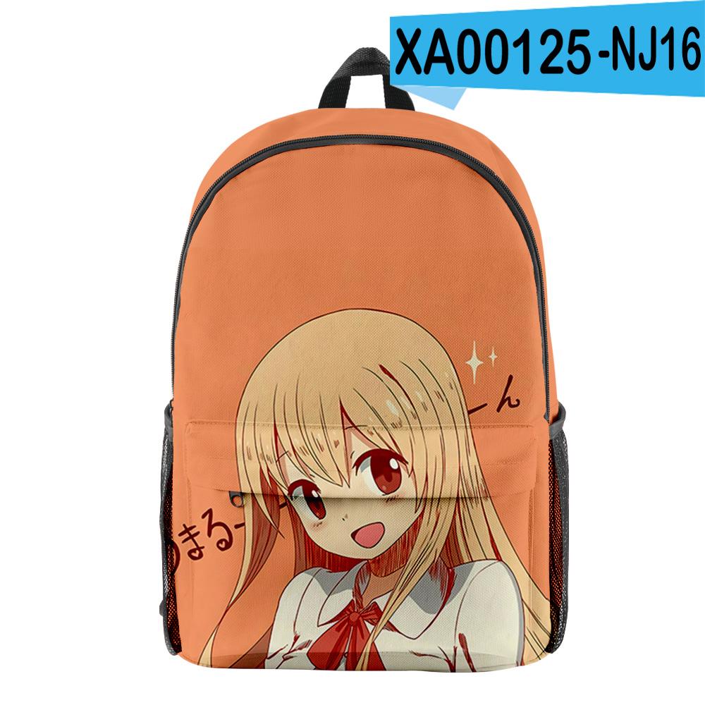 Классическая новинка Himouto! Умару-чан Зрачок Школьная сумка Рюкзак для тетрадей Рюкзаки 3D-печать Оксфорд Водонепроницаемый Рюкзаки для путешествий для мальчиков/девочек