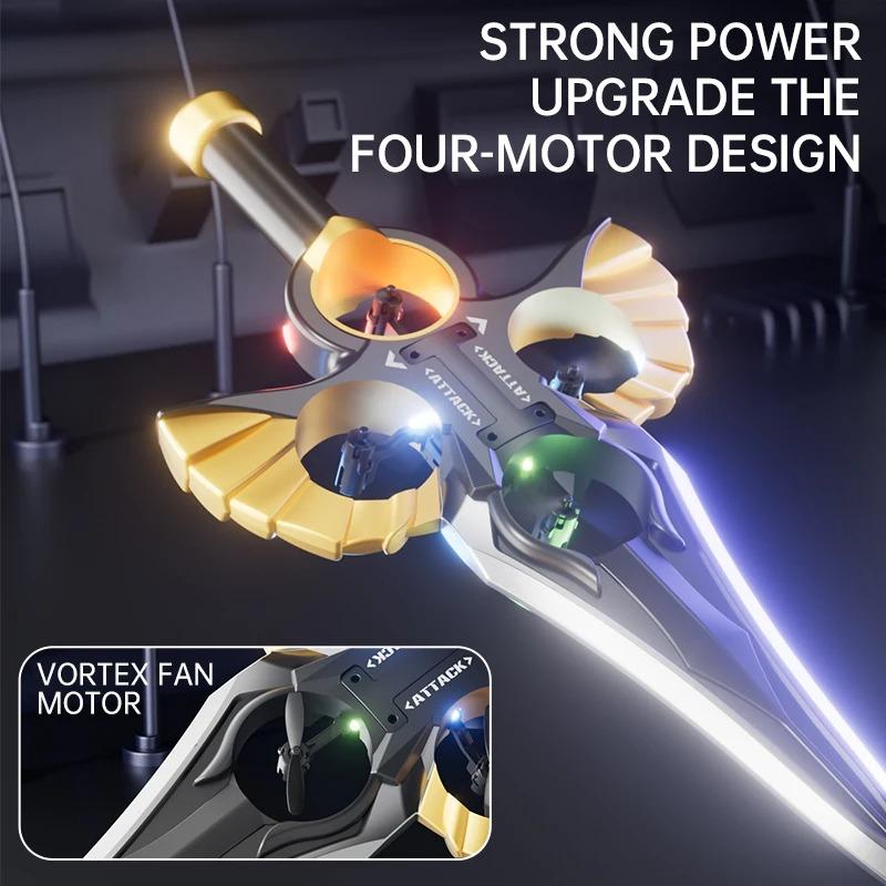 2.4G Радиоуправляемый планер «Летающий меч», Управление «Летающим мечом» рукой, Радиоуправляемый трюк, Переворот на 360°, Подъем одной кнопкой, Регулировка трех скоростей