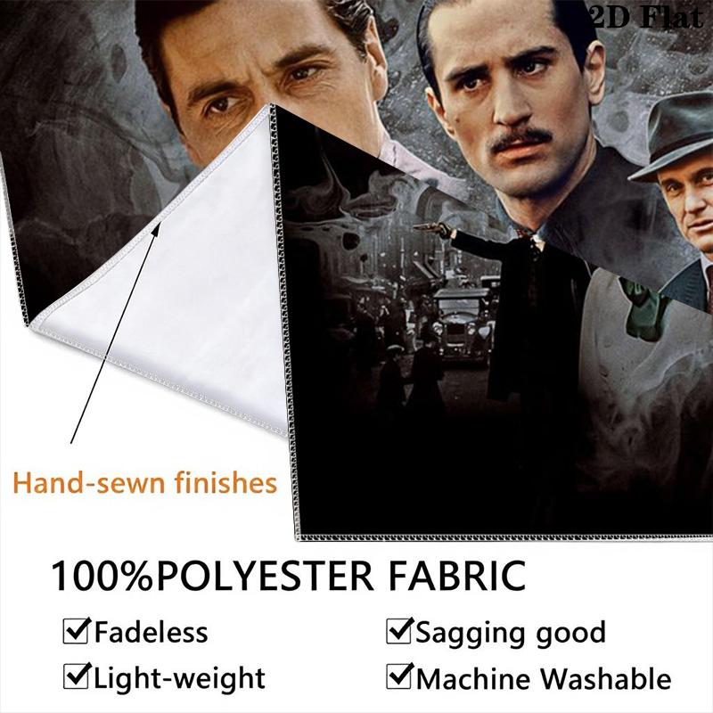 Godfather Classic Film Poster Tapestry Fashion Print Background Cloth Wall Covering Decoration Soft Atmospheric Background Cloth