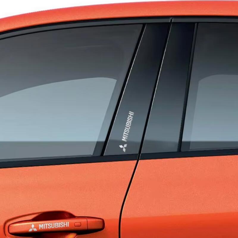 Car Window Wiper Stickers Metal emblem Auto Decor Decals For Mitsubishi ASX LANCER OUTLANDER PAJERO Ralliart Car Accessories