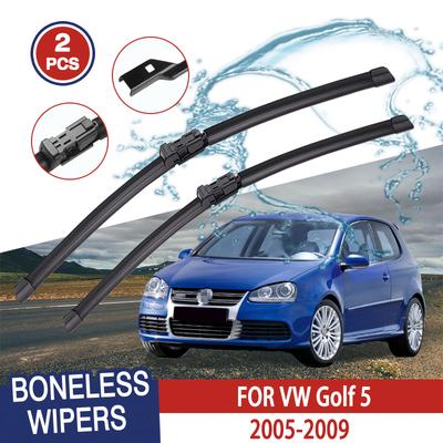Щетки стеклоочистителя для VW Golf 5 2005-2009 лобовое стекло чистое окно лобовое стекло автозапчасти автомобильные щетки для дождя 24''+19''